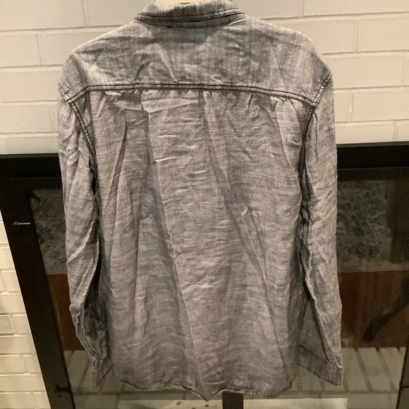 #201 Awesome American Rag Charcoal Long Sleeve Shirt Size XXL - Picture 6 of 6